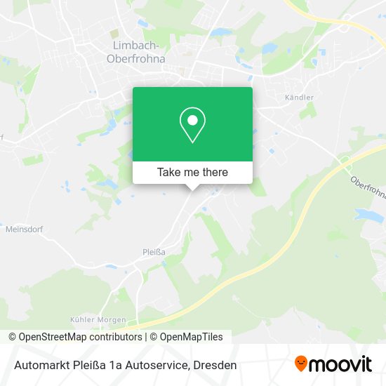 Карта Automarkt Pleißa 1a Autoservice