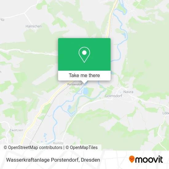 Карта Wasserkraftanlage Porstendorf