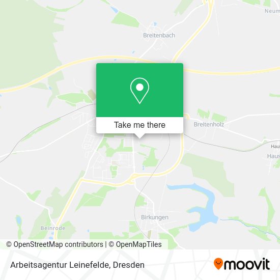 Карта Arbeitsagentur Leinefelde