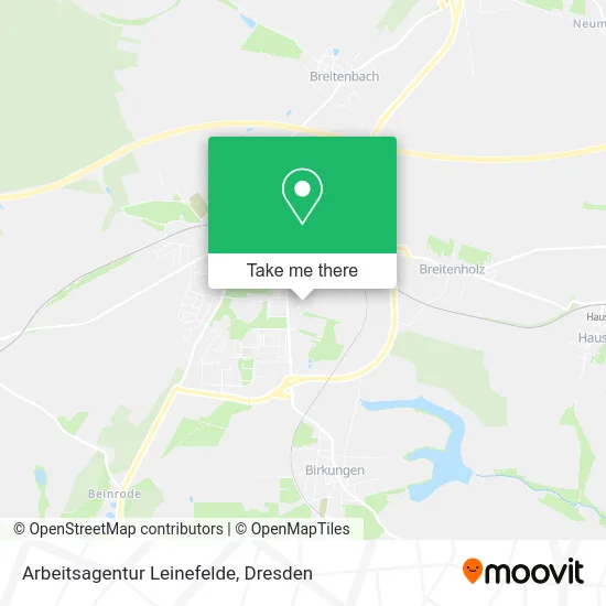Карта Arbeitsagentur Leinefelde