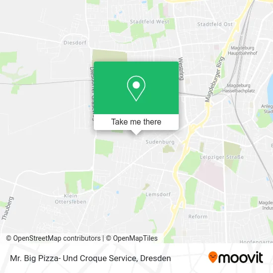 Карта Mr. Big Pizza- Und Croque Service