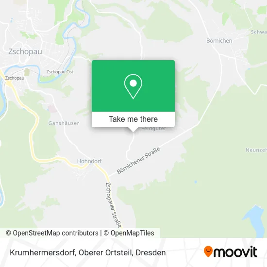 Карта Krumhermersdorf, Oberer Ortsteil