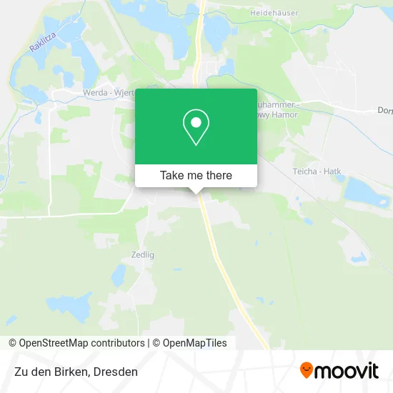 Карта Zu den Birken