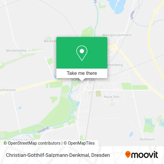 Карта Christian-Gotthilf-Salzmann-Denkmal