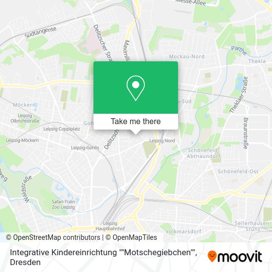 Карта Integrative Kindereinrichtung ""Motschegiebchen""