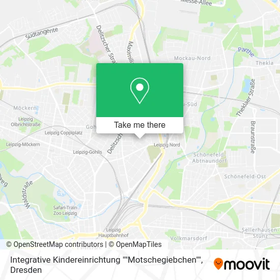 Карта Integrative Kindereinrichtung ""Motschegiebchen""