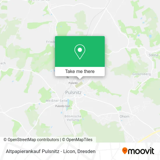 Карта Altpapierankauf Pulsnitz - Licon