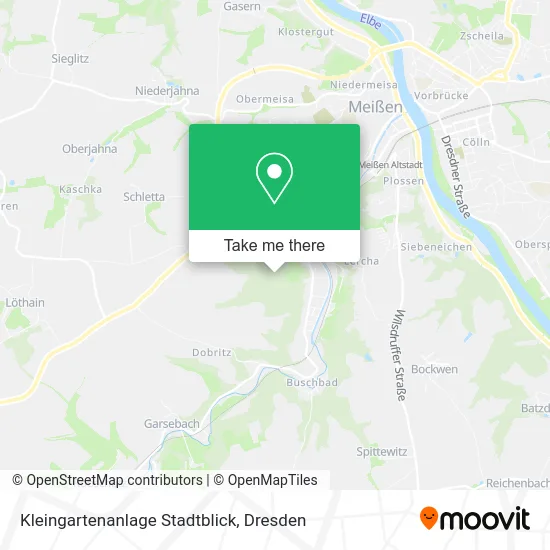 Карта Kleingartenanlage Stadtblick