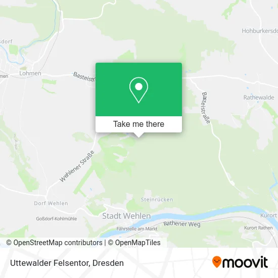 Карта Uttewalder Felsentor