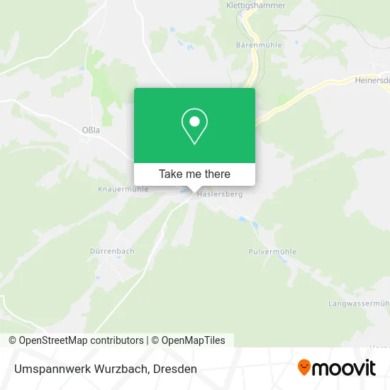 Карта Umspannwerk Wurzbach