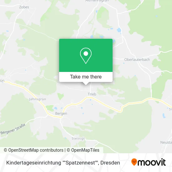 Карта Kindertageseinrichtung ""Spatzennest""