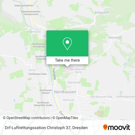 Карта Drf-Luftrettungssation Christoph 37