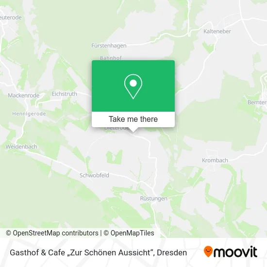 Карта Gasthof & Cafe „Zur Schönen Aussicht“