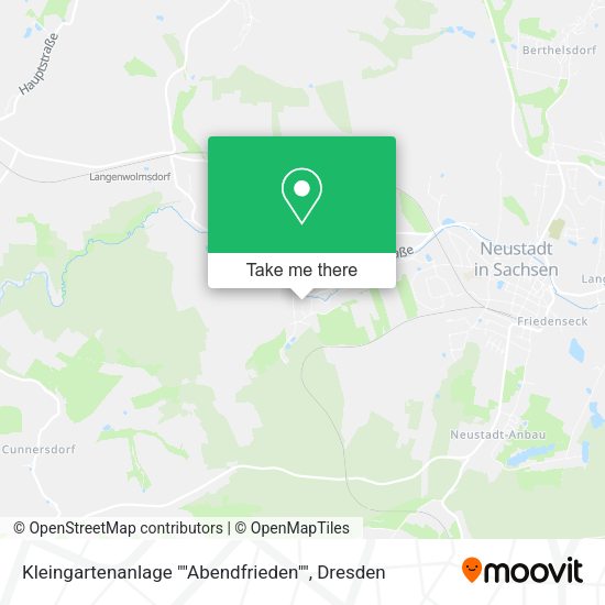 Карта Kleingartenanlage ""Abendfrieden""