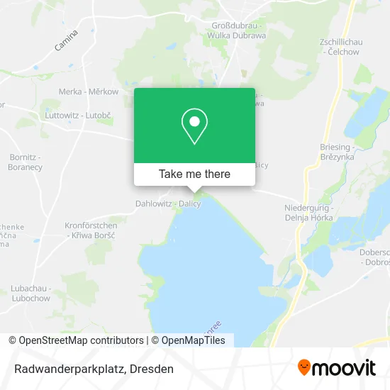 Карта Radwanderparkplatz