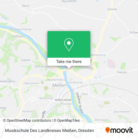 Карта Musikschule Des Landkreises Meißen