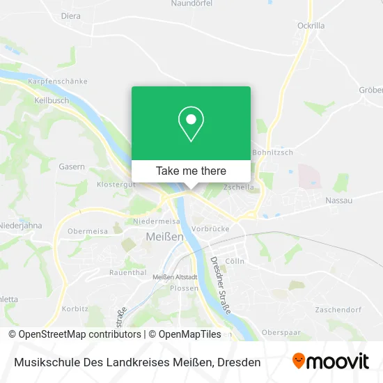 Карта Musikschule Des Landkreises Meißen