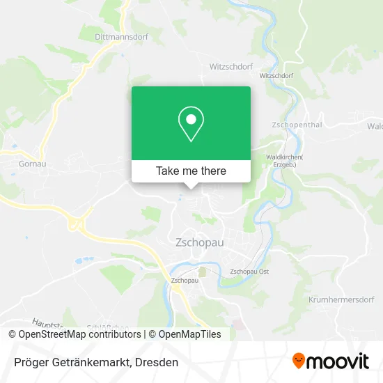 Карта Pröger Getränkemarkt