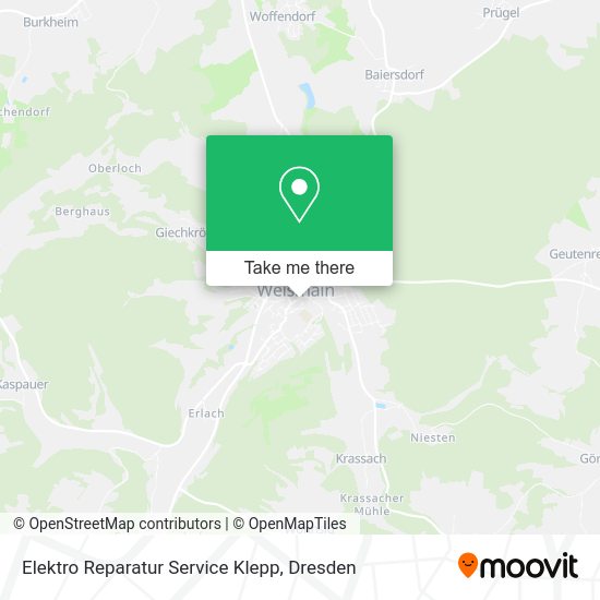 Карта Elektro Reparatur Service Klepp