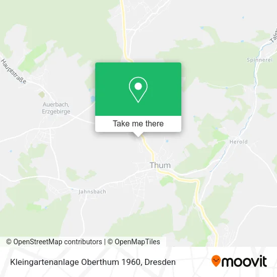 Карта Kleingartenanlage Oberthum 1960