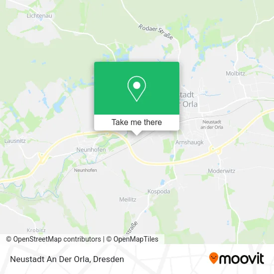 Карта Neustadt An Der Orla
