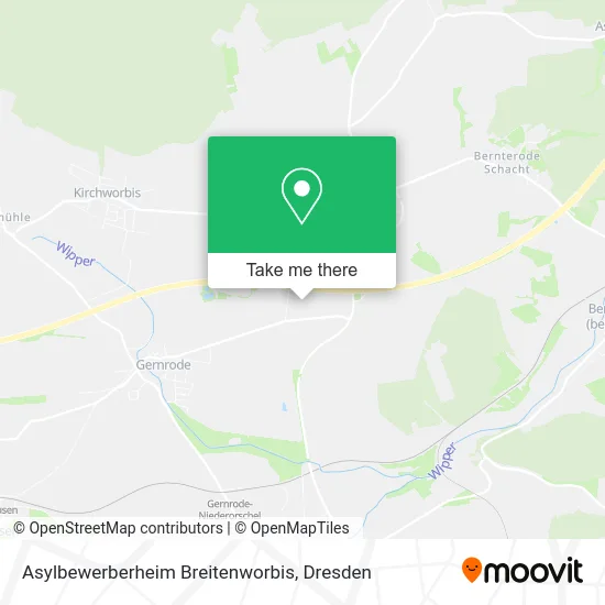 Карта Asylbewerberheim Breitenworbis