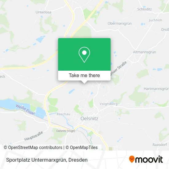 Карта Sportplatz Untermarxgrün
