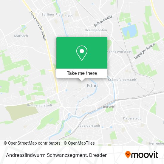 Карта Andreaslindwurm Schwanzsegment