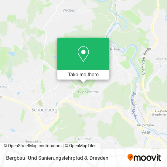 Карта Bergbau- Und Sanierungslehrpfad 8