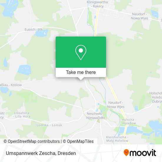 Карта Umspannwerk Zescha