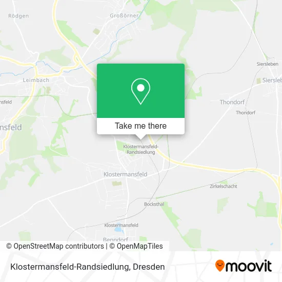 Карта Klostermansfeld-Randsiedlung