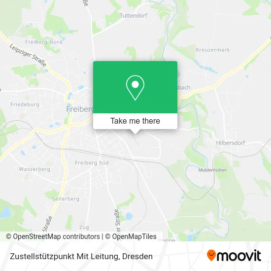 Карта Zustellstützpunkt Mit Leitung