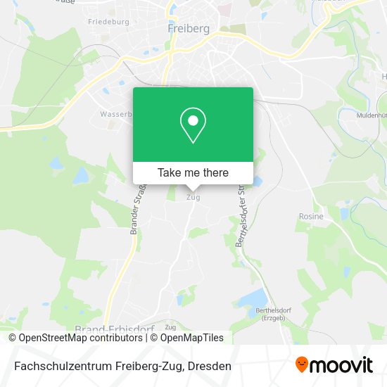 Карта Fachschulzentrum Freiberg-Zug