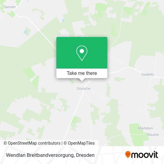 Карта Wendlan Breitbandversorgung