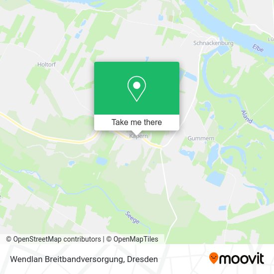 Карта Wendlan Breitbandversorgung