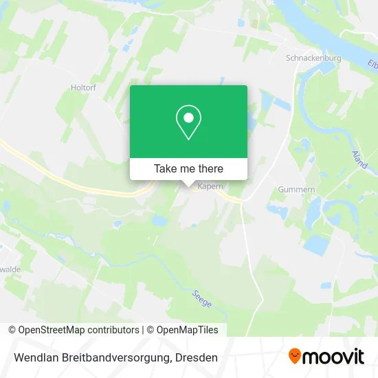 Карта Wendlan Breitbandversorgung