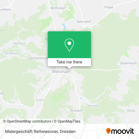 Карта Malergeschäft Reitwiessner