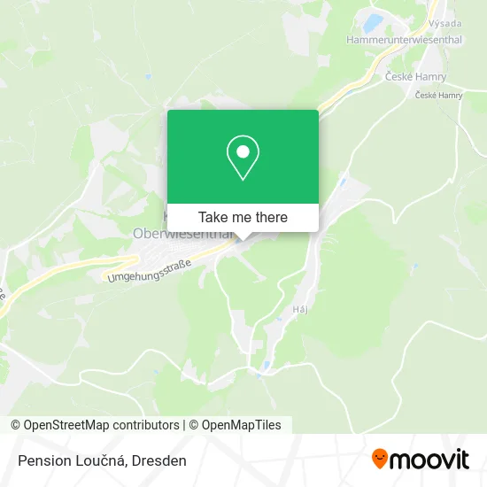 Карта Pension Loučná