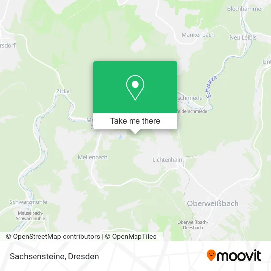 Карта Sachsensteine