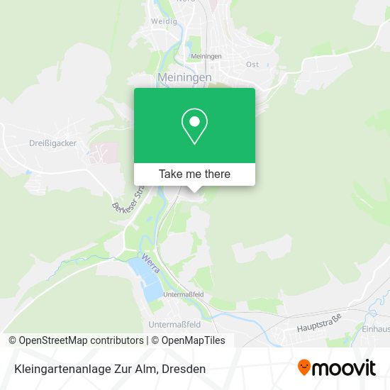 Карта Kleingartenanlage Zur Alm