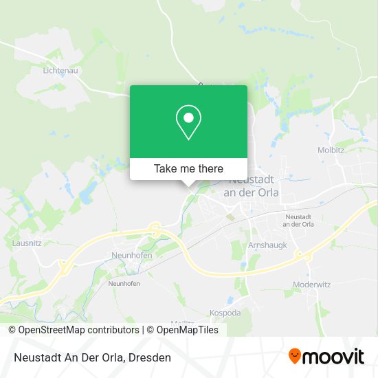 Карта Neustadt An Der Orla