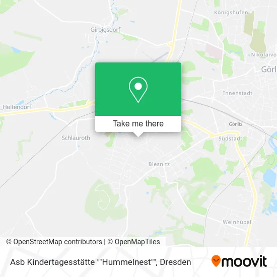 Карта Asb Kindertagesstätte ""Hummelnest""
