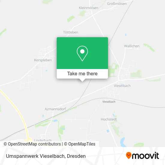 Карта Umspannwerk Vieselbach