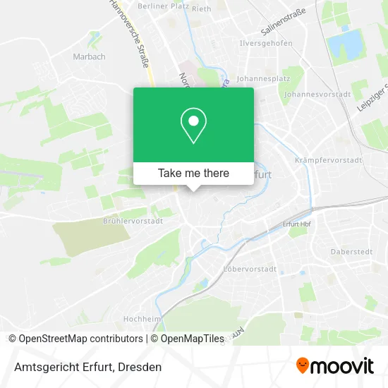 Карта Amtsgericht Erfurt