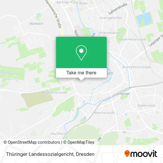 Карта Thüringer Landessozialgericht