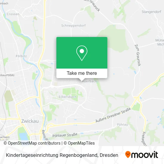 Карта Kindertageseinrichtung Regenbogenland