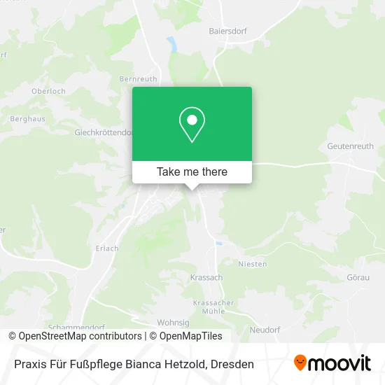 Карта Praxis Für Fußpflege Bianca Hetzold