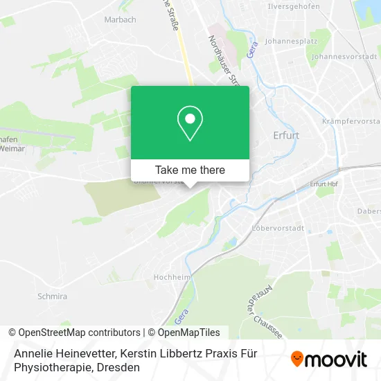 Карта Annelie Heinevetter, Kerstin Libbertz Praxis Für Physiotherapie