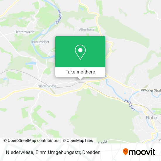 Карта Niederwiesa, Einm Umgehungsstr