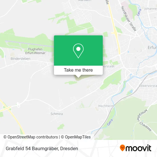 Карта Grabfeld 54 Baumgräber